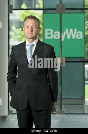 Klaus Josef Lutz, Vorstandsvorsitzender der BayWa AG seit 1. Juli 2008, ist in der Firmenzentrale in München, 7. Juli 2008 abgebildet. Foto: Stephan Goerlich Stockfoto