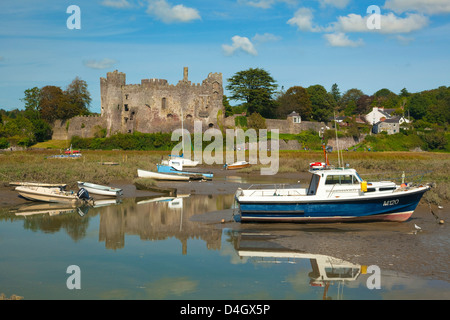 Laugharne Castle, Carmarthenshire, Wales, UK Stockfoto