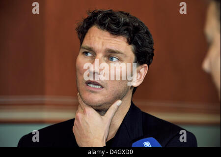 Regisseur Stefan Herheim ist im Bayreuther Festspielhaus in Bayreuth, Deutschland, 16. Juli 2008 abgebildet. Herheim leitet die Neuinszenierung von "Parsifal", der diesjährigen Bayreuther Festspiele am 25 Juli öffnet. Foto: MARCUS Führer Stockfoto