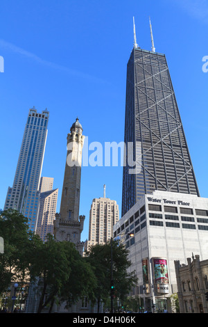 Chicago-Wasserwerk und Pumpstation, North Michigan Avenue, Chicago, Illinois, USA Stockfoto