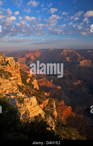 Sonnenaufgang am Mather Point, South Rim, Grand Canyon National Park, UNESCO World Heritage Site, Arizona, USA Stockfoto