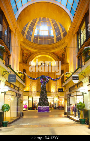 Der Exchange-Innenraum an Weihnachten, Nottingham, Nottinghamshire, England, UK Stockfoto