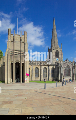 Sheffield Cathedral, Sheffield, South Yorkshire, Yorkshire, England, Vereinigtes Königreich Stockfoto