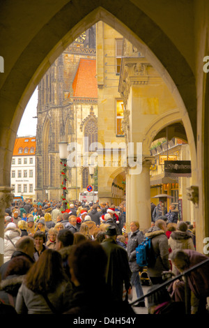 Prinzipalmarkt, Münster, Nordrhein-Westfalen, Deutschland Stockfoto