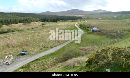 Blick vom großen Wasser der Flotte Viadukt am südlichen Rand der Galloway Forest Park in Schottland. Stockfoto