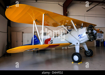 1941 A75N1(PT17) Boeing Stearman Flugzeug am Sun n Fun Florida Air Museum in Lakeland Stockfoto