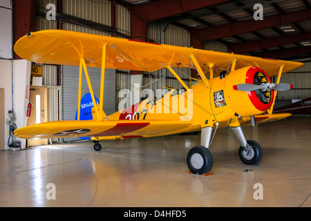 1941 A75N1(PT17) Boeing Stearman Flugzeug am Sun n Fun Florida Air Museum in Lakeland Stockfoto