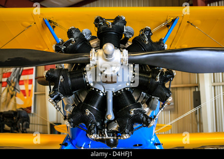 1941 A75N1(PT17) Boeing Stearman Flugzeug am Sun n Fun Florida Air Museum in Lakeland Stockfoto