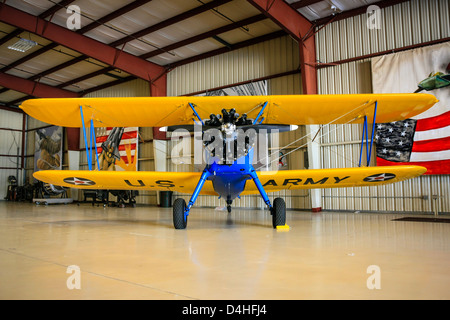 1941 A75N1(PT17) Boeing Stearman Flugzeug am Sun n Fun Florida Air Museum in Lakeland Stockfoto