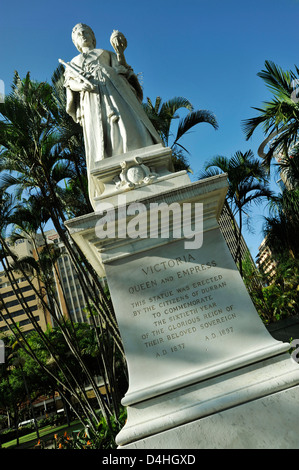 Statue der Königin Victoria, regierenden Monarchen Kolonialzeit, Francis Farewell Square, Durban, KwaZulu-Natal, Südafrika Stockfoto