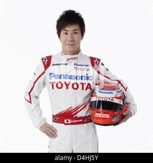 Japanische Formel-1-Testfahrer Kamui Kobayashi ist während einer Online-Präsentation des neuen Toyota Formel1 Rennwagen TF109 für 2009, 15. Januar 2009 abgebildet. Foto: PANASONIC TOYOTA RACING (Achtung: nur zur redaktionellen Verwendung) Stockfoto