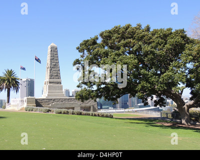 PERTH West Australien Staat War Memorial im Kings Park mit Blick auf die Stadt. Foto Tony Gale Stockfoto