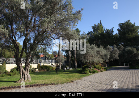 Beit HaNassi ("Haus des Präsidenten"), auch bekannt als Mishkan HaNassi (Präsidentenpalast) Stockfoto