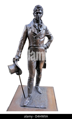 London, England, Vereinigtes Königreich. Statue von George "Beau" Brummell (1778 – 1840) in der Jermyn Street (Irena Sediecka; 2002) Stockfoto