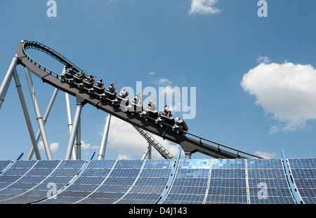 Rusr, Deutschland, dem Silver Star im Europapark Rust Stockfoto