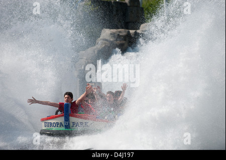 Rusr, Deutschland, Wasser-Achterbahn im Europa-Park Rust Stockfoto