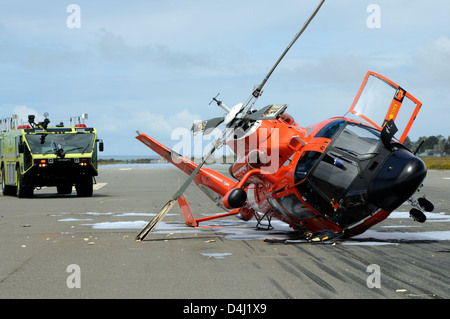 Air Station Humboldt Bay Hubschrauberabsturz Stockfoto