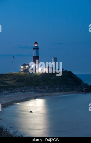 STRAND MONTAUK POINT LEUCHTTURM EAST HAMPTON SUFFOLK COUNTY LONG ISLAND NEW YORK STATE USA Stockfoto