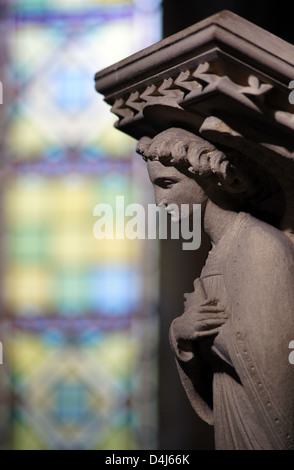 Kanzel in der Holy Trinity Church, Privett, Hampshire, UK Stockfoto