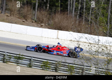 Birmingham, Alabama, USA. 13. März 2013. IndyCar-Tests im Barber Motorsports Park, Birmingham, AL, März 11-13/2013, MARCO ANDRETTI, Andretti Autosport (Bild Kredit: Kredit: Ron Bijlsma/ZUMAPRESS.com/Alamy Live-Nachrichten) Stockfoto