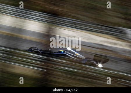 Birmingham, Alabama, USA. 13. März 2013. IndyCar-Tests im Barber Motorsports Park, Birmingham, AL, März 11-13/2013, SEBASTIEN BOURDAIS, Dragon Racing (Bild Kredit: Credit: Ron Bijlsma/ZUMAPRESS.com/Alamy Live-Nachrichten) Stockfoto