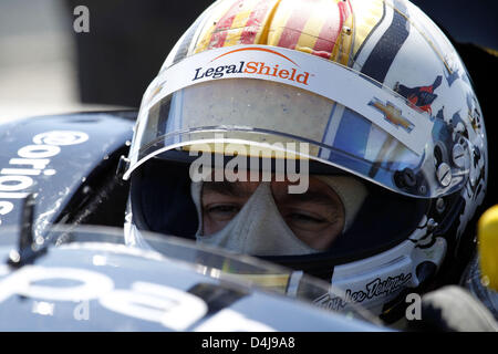 Birmingham, Alabama, USA. 13. März 2013. IndyCar-Tests im Barber Motorsports Park, Birmingham, AL, März 11-13/2013, ORIOL SERVIA, Panther DRR (Bild Kredit: Kredit: Ron Bijlsma/ZUMAPRESS.com/Alamy Live-Nachrichten) Stockfoto