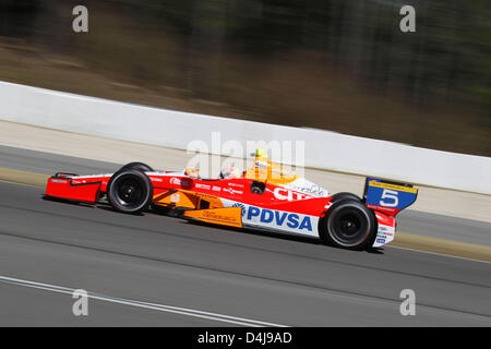 Birmingham, Alabama, USA. 13. März 2013. IndyCar-Tests im Barber Motorsports Park, Birmingham, AL, 11.-13. März 2013 (Bild Kredit: Credit: Ron Bijlsma/ZUMAPRESS.com/Alamy Live-Nachrichten) Stockfoto