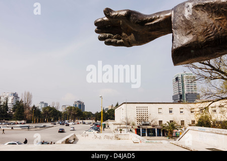 Mutter Teresa Statue in Tirana, Albanien Stockfoto