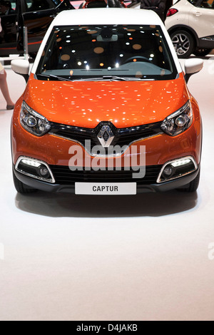 Renault Captur. Genfer Autosalon 2013 Stockfoto