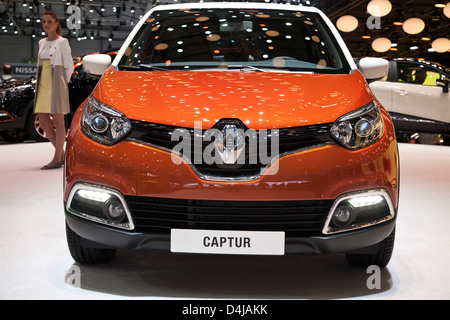 Renault Captur. Genfer Autosalon 2013 Stockfoto