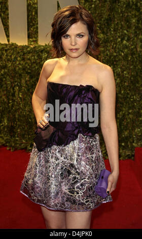 US-Schauspielerin Ginnifer Goodwin kommt in der Vanity Fair Oscar Party im Sunset Towers in Los Angeles, CA, United Statess, 22. Februar 2009. Foto: Hubert Boesl Stockfoto