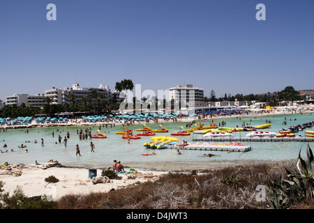 Atemberaubende Lagune am Nissi beach Stockfoto