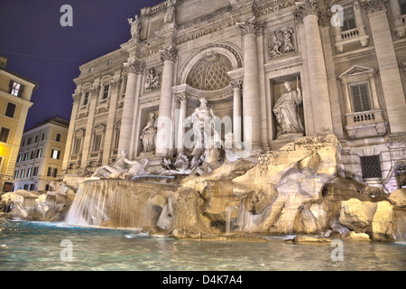Der Trevi-Brunnen in Rom, Italien Stockfoto