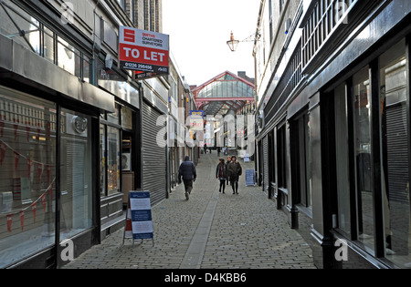 Shopping Arcade Fußgängerzone im Stadtzentrum von Barnsley Yorkshire UK Stockfoto