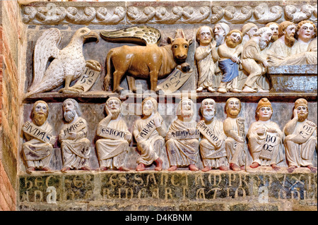 Italien Piemont Albugnano Abbazia Santa Maria di Vezzolano Kirche Jubè Stockfoto