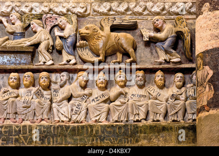 Italien Piemont Albugnano Abbazia Santa Maria di Vezzolano Kirche Jubè Stockfoto