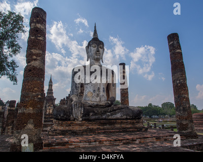 Buddha-Statue im Sukhothai Historical Park, Thailand Stockfoto