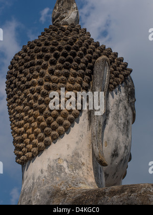 Buddha-Kopf im Sukhothai Historical Park, Thailand Stockfoto