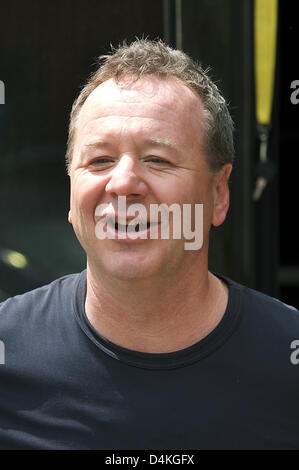 Britische Sängerin der pop-Band Simple Minds, führt Jim Kerr bei der TV-Show? ZDF Fernsehgarten? in Mainz, Deutschland, 21. Juni 2009. Foto: Erwin Elsner Stockfoto