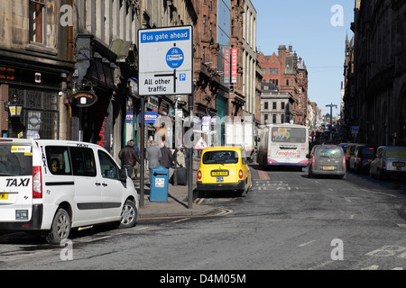 Blick nach Norden bis Hope Street in Glasgow City Centre, Schottland, UK Stockfoto