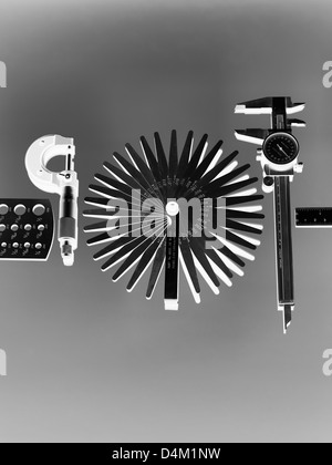 Engineering-Mess-Tools, die in der Industrie Stockfoto