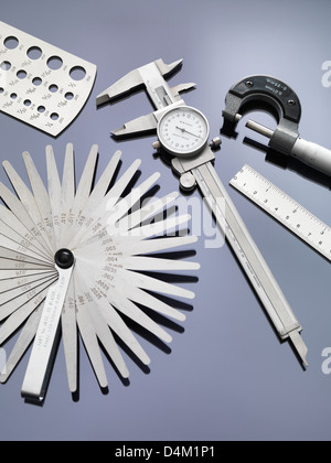 Engineering-Mess-Tools, die in der Industrie Stockfoto