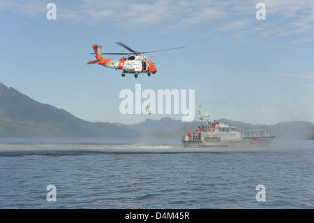 Ketchikan, Air Station Sitka Helo Op-Station Stockfoto