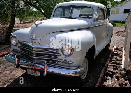 1946 Pymouth Special DeLuxe Coupé angezeigt im Clark County Museum in Henderson, Nevada Stockfoto