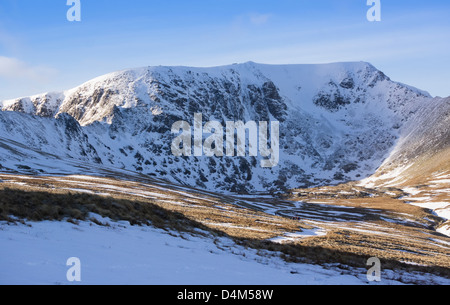 Winter-Gipfel der Lakelandpoeten im Lake District, Cumbria. Stockfoto