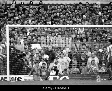 Sheffield Mittwoch Torhüter Martin Hodge Aston Villa V Sheffield Wednesday in der Villa Park 05.04.1987 Stockfoto