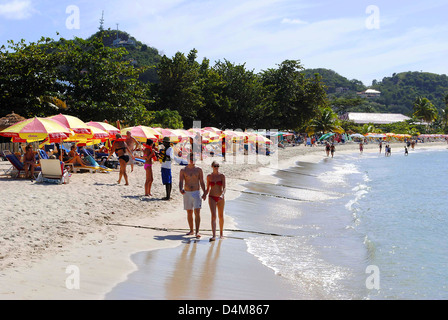 Grand Anse Strand in Grenada Stockfoto