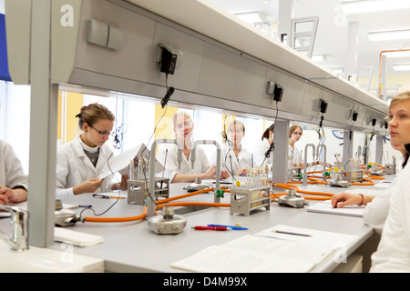 Tallinn, Estland, Unterricht in der Lebensmitteltechnologie an der technischen Universität Tallinn Stockfoto