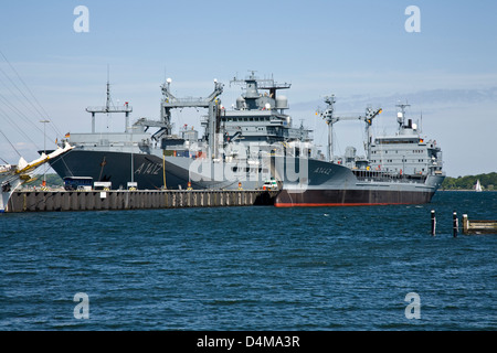 Kiel, Deutschland, Lieferung versenden, Frankfurt / Main und der Treibstoff-Tanker Spessart Stockfoto