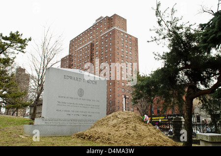 Bürgermeister Ed Koch Grabstätte Stockfoto